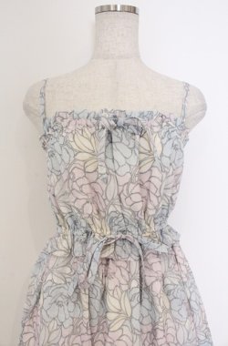 画像2: LIZ LISA / レースはわせ総柄マキシワンピース 0 サックスｘラベンダーｘピンク O-26-02-24-1055-LO-OP-YM-OS