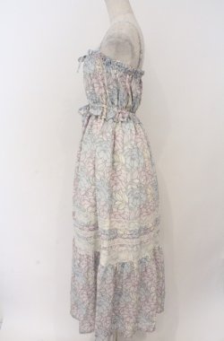 画像4: LIZ LISA / レースはわせ総柄マキシワンピース 0 サックスｘラベンダーｘピンク O-26-02-24-1055-LO-OP-YM-OS