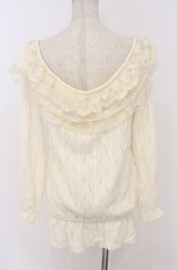 画像5: LIZ LISA / 鍵編みニットトップス 0 アイボリー O-26-02-24-1057-LO-TO-YM-OS