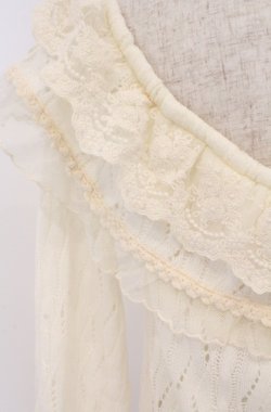 画像6: LIZ LISA / 鍵編みニットトップス 0 アイボリー O-26-02-24-1057-LO-TO-YM-OS