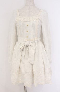 画像1: LIZ LISA / ツイード長袖ワンピース 0 ライトグレー O-26-02-24-1058-LO-OP-YM-OS