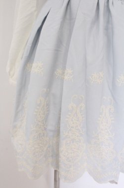 画像3: LIZ LISA / レース装飾切り替えワンピース O サックスｘシロ O-26-02-24-1059-LO-OP-YM-OS