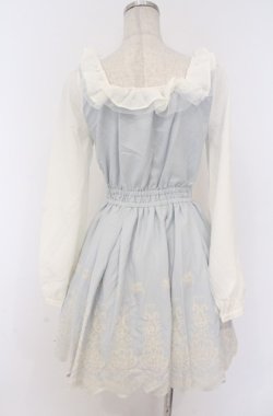 画像5: LIZ LISA / レース装飾切り替えワンピース O サックスｘシロ O-26-02-24-1059-LO-OP-YM-OS