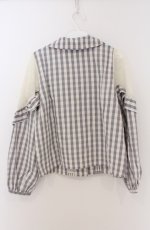画像4: LIZ LISA / レースショルダーチェックシャツ 0 ライトグレー O-26-02-24-1060-LO-BL-YM-OS (4)