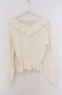 画像1: LIZ LISA / かぎ編みニットトップス 0 オフシロ O-26-02-24-1063-LO-TO-YM-OS