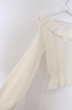 画像3: LIZ LISA / かぎ編みニットトップス 0 オフシロ O-26-02-24-1063-LO-TO-YM-OS