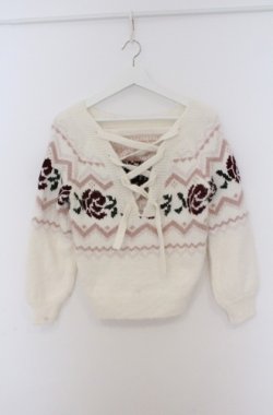 画像2: LIZ LISA / ボヘミアンプルオーバーニット 0 シロ O-26-02-24-1065-LO-TO-YM-OS