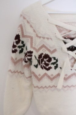 画像3: LIZ LISA / ボヘミアンプルオーバーニット 0 シロ O-26-02-24-1065-LO-TO-YM-OS