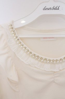 画像2: LIZ LISA / ビジュ襟トップス 0 アイボリー O-26-02-24-1066-LO-TO-YM-OS