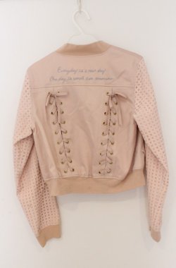 画像4: LIZ LISA / バックレースアップ切り替えジャケット 0 ピンク O-26-02-24-1068-LO-JA-YM-OS