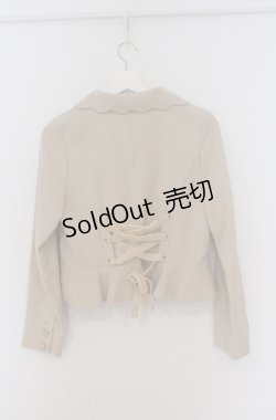 画像4: LIZ LISA / リボン付きショートジャケット 0 ベージュ O-26-02-24-1069-LO-JA-YM-OS