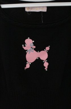 画像2: JESUS DIAMANTE / プードルptニット  クロ O-26-02-24-1072-JE-TO-OW-OS