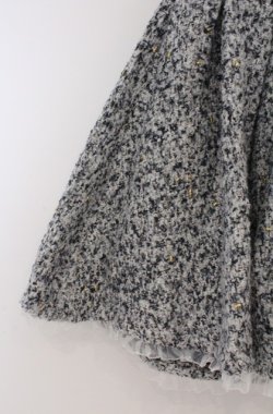 画像2: LIZ LISA / ウエストリボンツイードスカート F グレーｘネイビー O-26-02-24-1073-LO-SK-YM-OS
