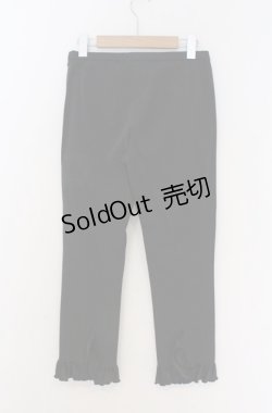 画像2: JESUS DIAMANTE / 裾フリルパンツ  クロ O-26-02-24-1074-JE-PA-OW-OS