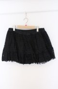 MARBLE / 総レースミニスカート  ブラック O-26-02-24-1009-GO-SK-OW-OS