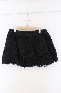 画像1: MARBLE / 総レースミニスカート  ブラック O-26-02-24-1009-GO-SK-OW-OS