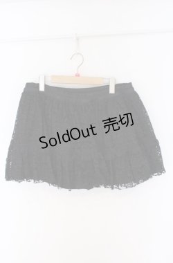 画像1: MARBLE / 総レースミニスカート  ブラック O-26-02-24-1009-GO-SK-OW-ZT548