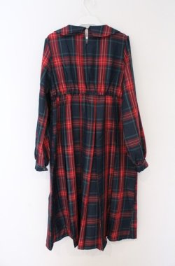 画像4: FLC / 皆方由衣コラボ MINA*タータンチェックワンピース M グリーン×アカ O-26-02-24-1010-LO-OP-IG-OS