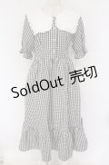majoretty / スクエアカラーワンピース M シロ×ギンガム　クロ×シロ O-26-02-24-1011-GO-OP-IG-OS
