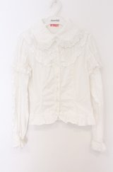 Angelic Pretty / クラシックブラウス【旧タグ】  シロ×シロ O-26-02-24-1013-AP-BL-IG-OS