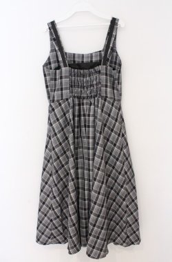 画像3: m petit by misako / リボンチェックジャンパースカート M グレー×クロ O-26-02-24-1014-LO-OP-IG-OS