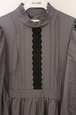 画像2: m petit by misako / AM＊レースティアードワンピース M グレー O-26-02-24-1015-LO-OP-IG-OS