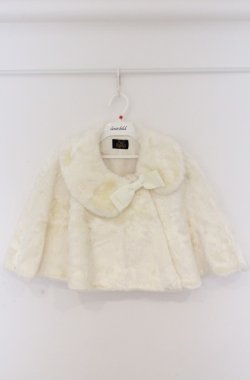 画像1: ALICE and the PIRATES / A/Pロゴジャガードファーケープ  アイボリー O-26-02-24-1017-PA-JA-IG-OS