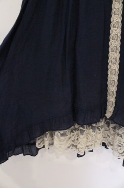 画像3: axes femme / 刺繍レースチュニック M ネイビー O-26-02-24-1018-AX-OP-IG-OS