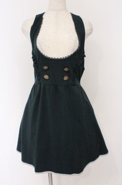 画像1: axes femme / カット吊りスカート M グリーン O-26-02-24-1020-AX-OP-IG-OS