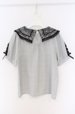 画像4: LIZ LISA / リボン衿ブラウス  グレー O-26-02-24-1002-LO-BL-IG-OS