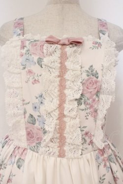 画像2: Chalmiere / クラシカルローズ柄ジャンパースカート  ピンク O-26-02-24-058-0-OP-IG-OS