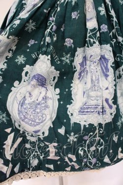 画像3: ALICE and the PIRATES / 氷の女王と白の魔法柄スカート  グリーン O-26-02-24-059-PA-SK-OW-OS