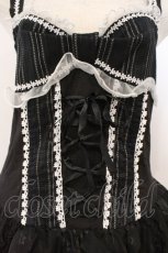 画像2: FRILL / ラビットカトラリー刺繍キャミワンピース  ブラック O-26-02-24-061-HN-OP-OW-OS (2)