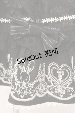 画像3: FRILL / ラビットカトラリー刺繍キャミワンピース  ブラック O-26-02-24-061-HN-OP-OW-OS