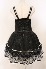 画像5: FRILL / ラビットカトラリー刺繍キャミワンピース  ブラック O-26-02-24-061-HN-OP-OW-OS (5)