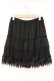 画像1: axes femme / 裾レースシフォンスカート M クロ O-26-02-24-071-AX-SK-IG-OS (1)