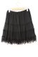 画像2: axes femme / 裾レースシフォンスカート M クロ O-26-02-24-071-AX-SK-IG-OS (2)