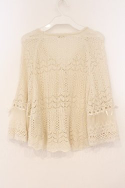 画像3: axes femme / 鍵編みケープ M オフシロ O-26-02-24-075-AX-TO-IG-OS