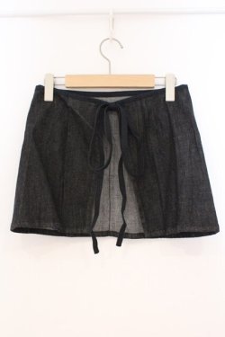 画像4: PINK HOUSE / 桜刺繍カフェエプロン  インディイゴ×ピンク O-26-02-24-007-LO-SK-IG-OS