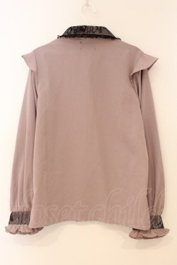画像3: Rojita / 衿レース前立てフリルブラウス F ピンク×クロ O-26-02-24-086-LO-BL-IG-OS