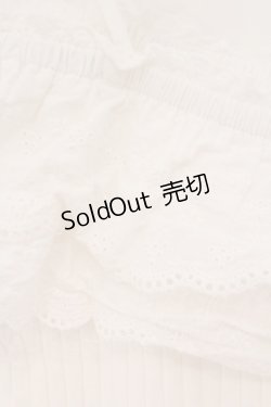画像2: Secret Honey / カットワークレースフリルノースリーブトップス  シロ O-26-02-24-087-CA-TO-IG-OS