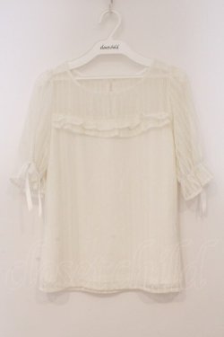 画像1: Secret Honey / レーシーTシャツ  シロ O-26-02-24-088-CA-TO-IG-OS