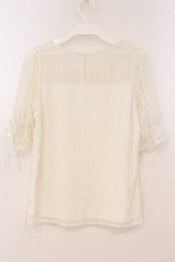 画像2: Secret Honey / レーシーTシャツ  シロ O-26-02-24-088-CA-TO-IG-OS