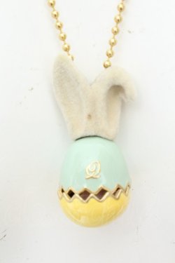 画像1: Q-pot. / イースターパーティーネックレス  ミント×イエロー O-26-02-24-2055-QP-AC-IG-OS