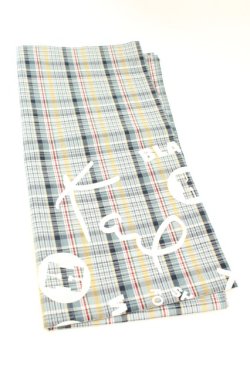 画像1: Karl Helmut / ハンカチーフ  ロゴチェック ブルー系 O-26-02-24-2074-EL-ZA-IG-OS