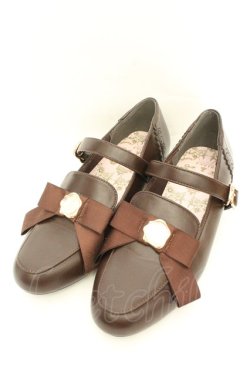 画像1: m petit by misako / NINA'Sコラボパンプス L ブラウン O-26-02-24-2076-LO-SH-IG-OS