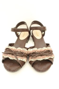 画像2: axes femme / はしごレースサンダル M ブラウン O-26-02-24-2079-AX-SH-IG-OS