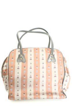 画像1: MIHO MATSUDA / スカルジャガードバッグ  ブラウン×グレー O-26-02-24-2087-GO-BG-OW-OS