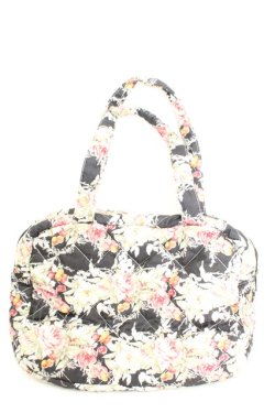 画像2: PINK HOUSE / ローズチェリーキルトバッグ  クロ O-26-02-24-2096-LO-BG-IG-OS