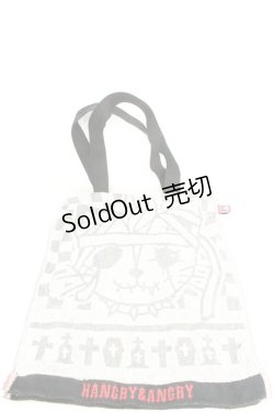 画像1: HANGRY&ANGRY / パールトートバッグ  グレー×レッド O-26-02-24-2097-HN-BG-IG-OS